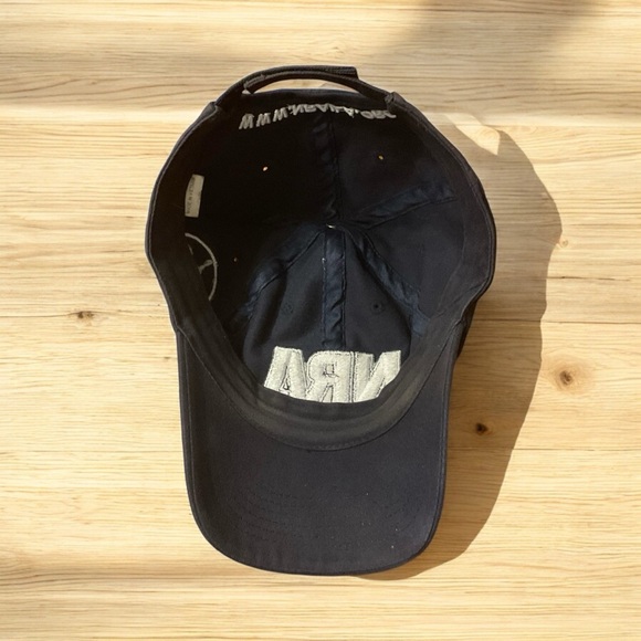 NRA Front Back & Side Logo Embroidered Adjustable Velcro Strap Cap! - Picture 8 of 9